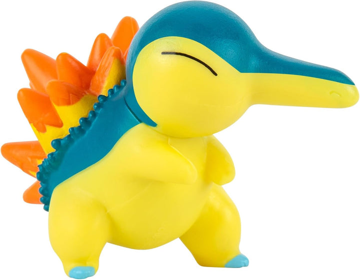 Pokémon PKW2578 - Battle Figure Multipack - pachet de 4 cu Pikachu, Endivie, Karnimani, Feurigel, figuri detaliate oficiale, 5 cm fiecare