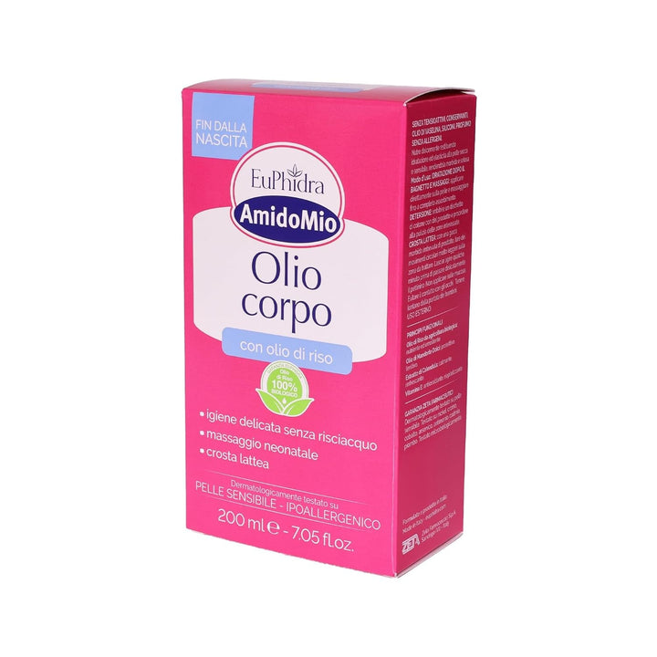 Ulei de corp Starch Mio, îndepărtează pălăria de leagăn de la nou-născuți, 200 ml