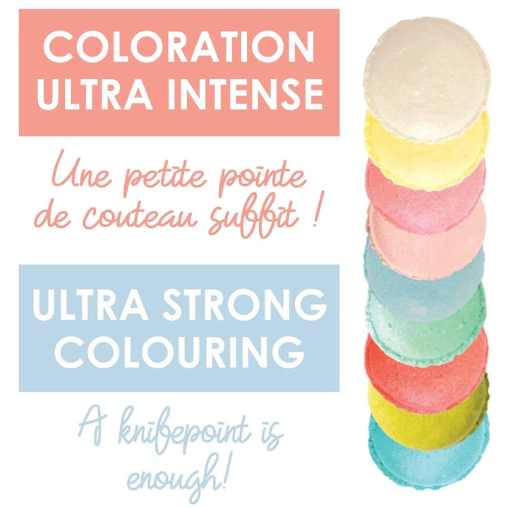 ScrapCooking - Set 9 coloranti pudra, nuante pastel, 15 grame total