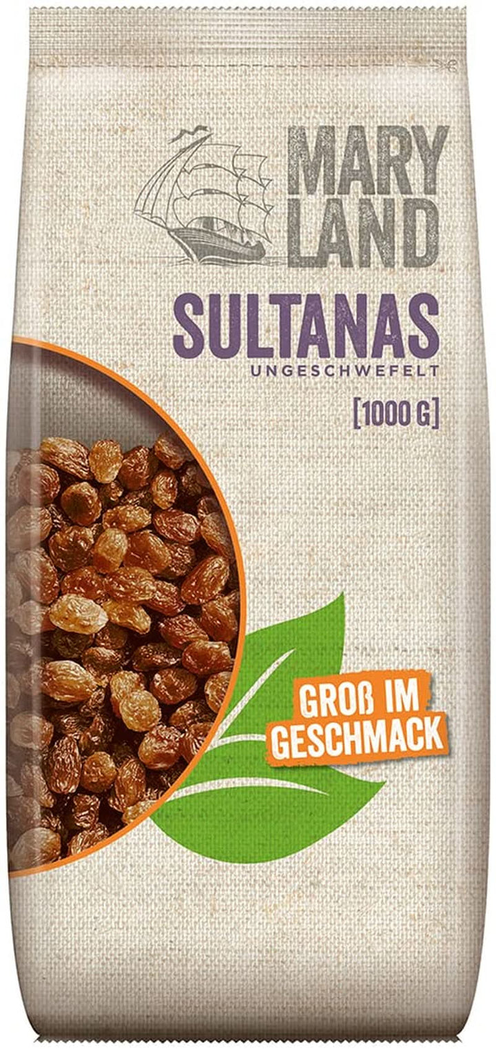 Maryland Sultanas, Stafide uscate, natural dulci, fără zahăr suplimentar - fără conservanți, 1 Kg 