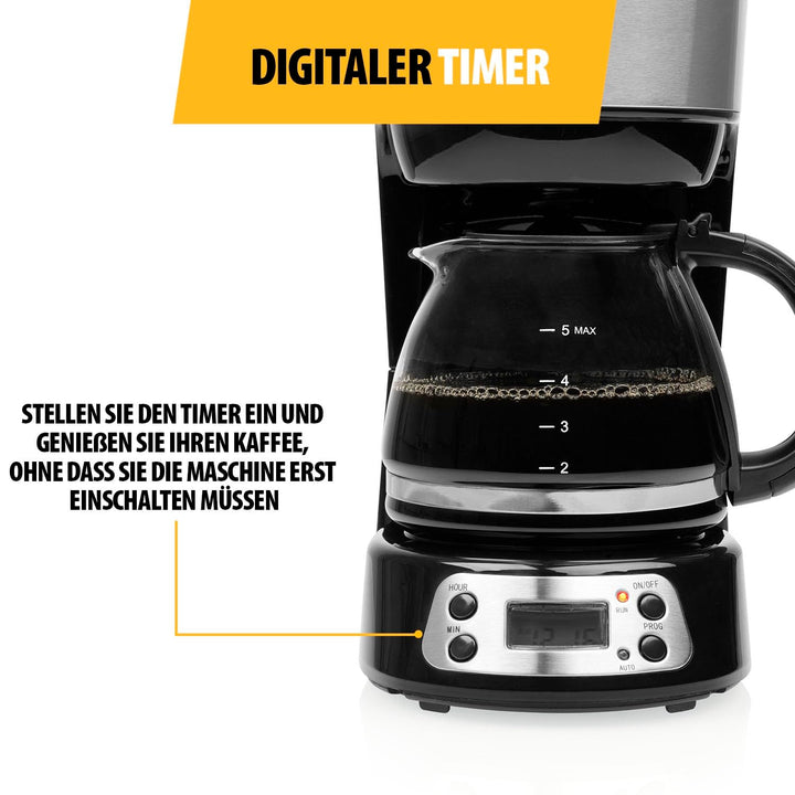 Cafetieră Tristar, Pentru 4-6 cești, Funcție de menținere la cald, Oprire automată, Sistem fără picurare, Filtru de apă detașabil, Fără Bpa, Piese lavabile în mașina de spălat vase, CM-1284
