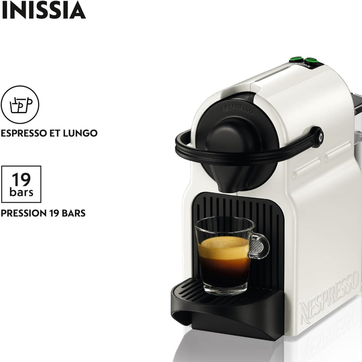 Nespresso Inissia Black Blanche