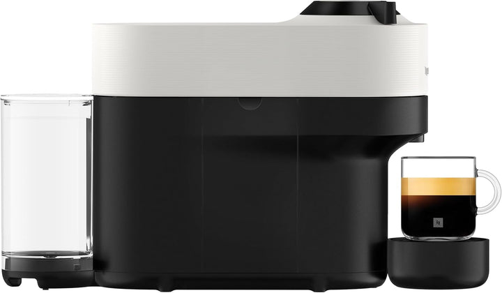 Aparat de cafea cu capsule Nespresso Krups XN9201 Vertuo Pop | Capacitate: 560 ml | Recunoaștere automată a capsulelor | Sistem one-touch | 4 dimensiuni ale ceștii | Timp de încălzire mai scurt | Durabil | Coconut White