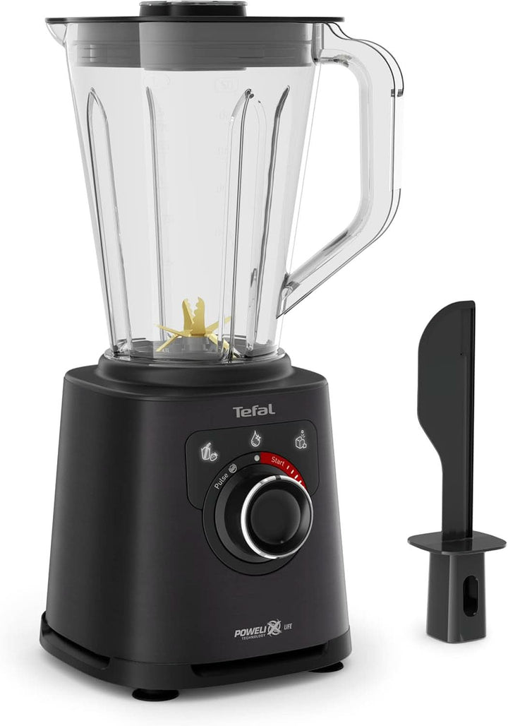 Tefal Perfectmix+ Standmixer, 3 Automatische Programme, Powelix-Klingentechnologie, Air Cooling System, 2 L Kapazität, Tritan-Behälter, Inkl. Spatel, Schwarz, BL88A831