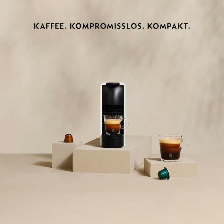 Nespresso Krups XN1101 Essenza Mini mașină de capsule de cafea, 1260W, alb, 0,7 litri