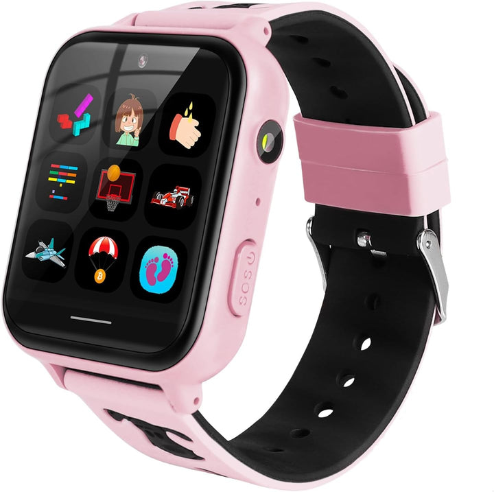 T45 Smartwatch pentru copii, smartwatch 4G pentru copii, GPS tracker pentru copii, ceas de mână pentru copii băieți, ceas pentru copii cu apel telefonic video, mesaje, mod școală, funcție SOS, cameră și pedometru (violet)