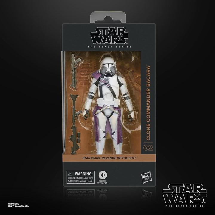 Star Wars seria neagră Clone Commander Bacara, Star Wars: Ahsoka Premium figurină de colecție (15 cm)
