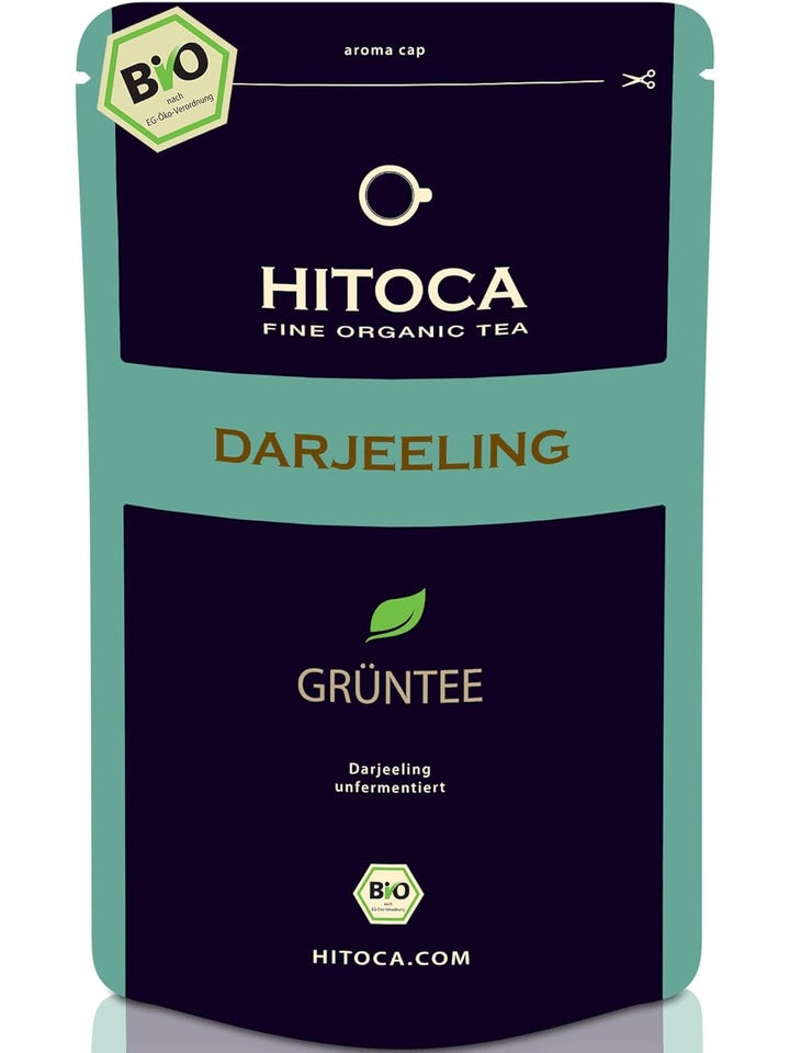 HITOCA® Ceai organic de ghimbir și lămâie - Ceai verde răcoritor în frunze de ceai cu ghimbir și lămâie