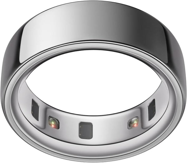 Oura Ring 4 - Argint - Mărimea 11 - Inel inteligent | Măsurați mai întâi cu Oura Ring 4 Sizing Kit | Sleep Tracking Wearable - Heart Rate - Fitness Tracker - Autonomie până la 8 zile