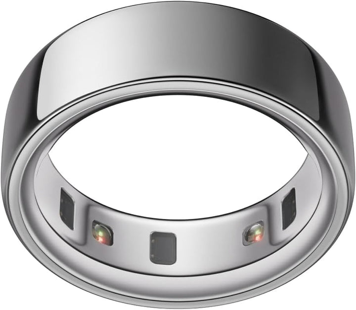 Oura Ring 4 - Argint - Mărimea 11 - Inel inteligent | Măsurați mai întâi cu Oura Ring 4 Sizing Kit | Sleep Tracking Wearable - Heart Rate - Fitness Tracker - Autonomie până la 8 zile