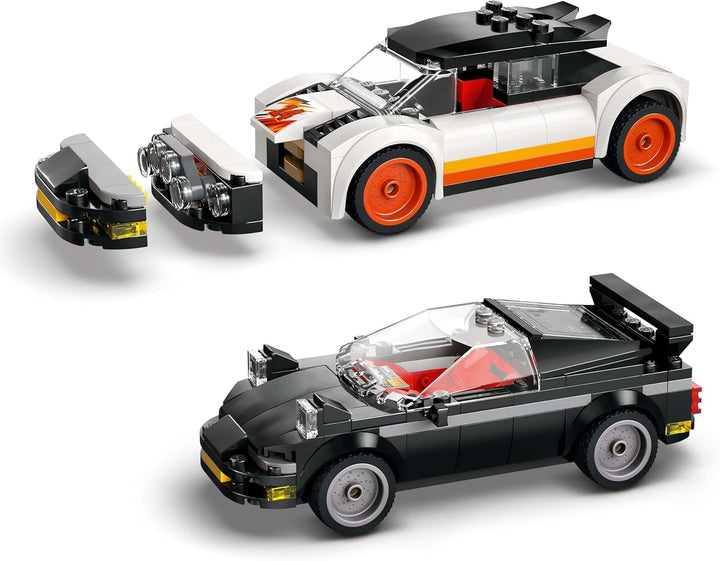 Depozit de fier vechi LEGO City cu mașini - jucărie cu presă de fier vechi și macara, 2 mașini de jucărie, 4 minifigurine muncitoare și clădire de birouri - cadouri aniversare pentru băieți și fete de la 8 ani 60472