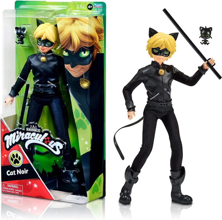 Bandai - Miraculous Ladybug - Doll Marinette Colour Change Surprise - Păpușă articulată Miraculous, 26 Cm + 3 surprize - Model aleatoriu - P50390