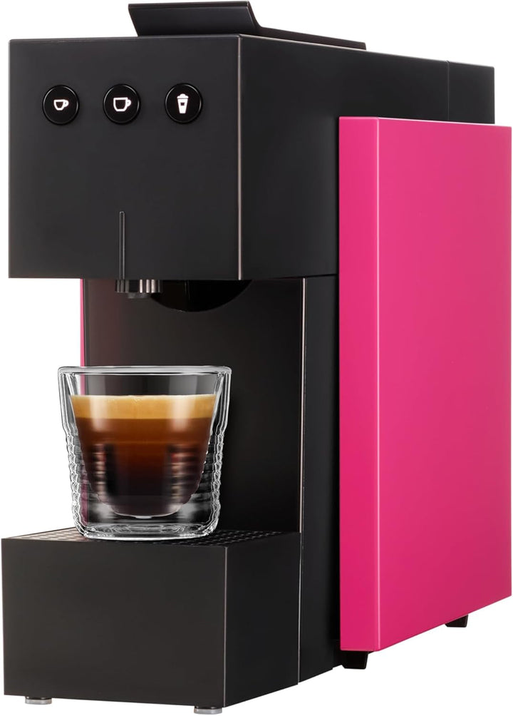 Aparat de capsule K-Fee SQUARE pentru cafea, ceai și cacao | Aparat de cafea compact | Încălzire rapidă | Rezervor de apă de 0,8 litri | 19 bar | Piano Black