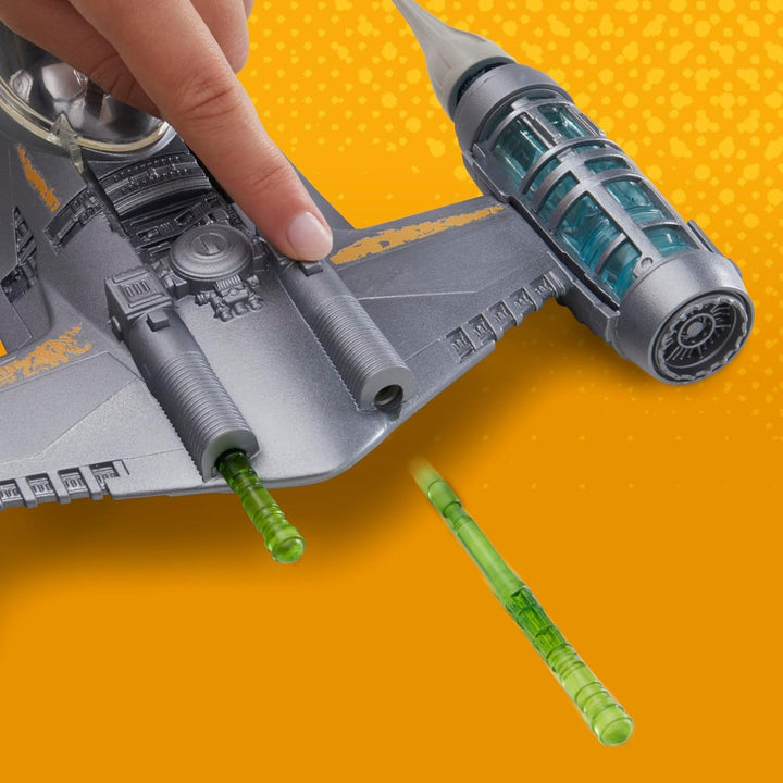 Star Wars Epic Hero Series N-1 Starfighter of the Mandalorian, Figuri de acțiune mari și accesorii captivante pentru manevre palpitante, cadou captivant