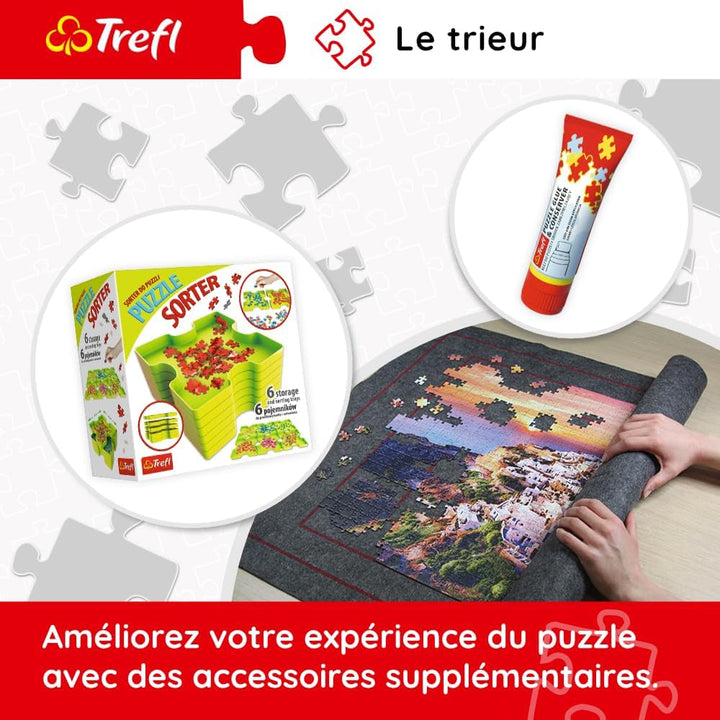 Trefl - Puzzle 2In1: Capitale europene - 2 X 500 piese - Set de două puzzle-uri, Bricolaj, Divertisment creativ, Pentru adulți și copii peste 10 ani