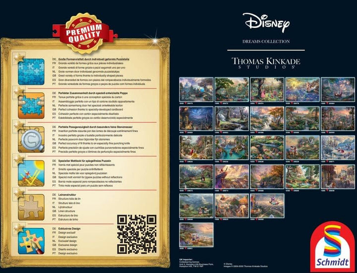 Schmidt Spiele 57371 Thomas Kinkade, Disney, Mickey & Minnie, Dream Collage 2, jigsaw puzzle 2000 piese