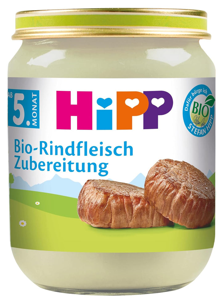 Hipp Bio-Rindfleisch-Zubereitung, 6Er Pack (6 X 125 G)