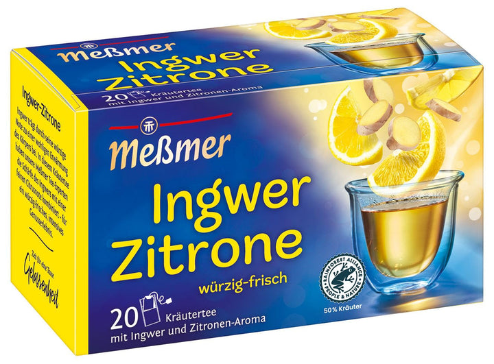 Meßmer Căpșuni-portocale | 20 pliculețe de ceai | Fără gluten | Fără lactoză | Vegan
