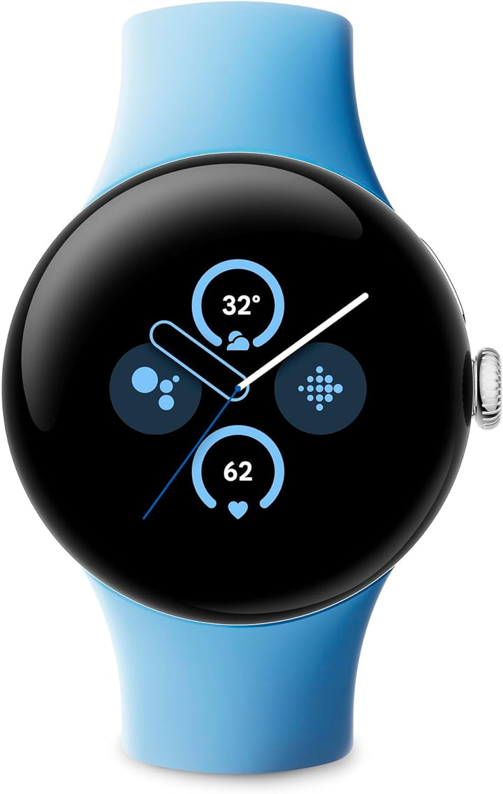Google Pixel Watch 2 - cele mai bune de la Google și Fitbit - măsurarea ritmului cardiac, gestionarea stresului, funcții de securitate - Android - carcasă din aluminiu negru mat - curea sport din obsidian - LTE
