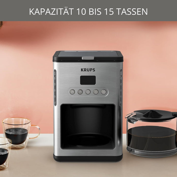 Krups KM442D, oțel inoxidabil, 1,25 Unknown_Modifier, negru