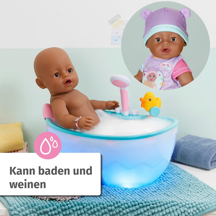 BABY Born Eva 43Cm, păpușă cu 10 funcții și accesorii, pentru copii de la 3 ani, funcționează fără baterie, păpușă mare 43Cm, 836408 Zapf Creation
