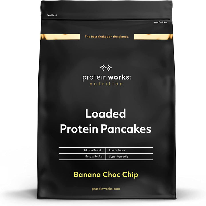 Protein Works - Loaded Protein Pfannkuchen | Premium Pfannkuchen Mischung | Eiweiß Pancakes | Protein Pancakes | 8 Servings | Natürlich | 500G