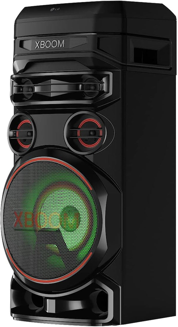 LG XBOOM RNC7, sistem audio cu 3 căi și 5 difuzoare (Dolby Audio, funcții karaoke și DJ, iluminare), negru [an model 2023]