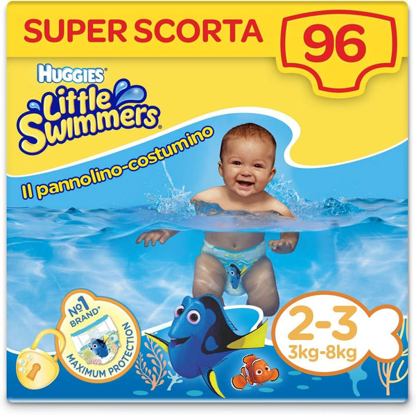 Huggies Little Swimmers Windeln, Größe 2-3 (3-8 Kg), 96 Windeln