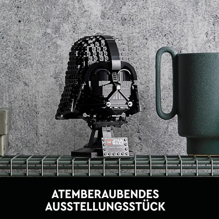 LEGO Star Wars Darth Vader Helmet, set de construcție pentru adulți, idee de cadou pentru bărbați, femei, el sau ea, model de colecție de construit și expus 75304