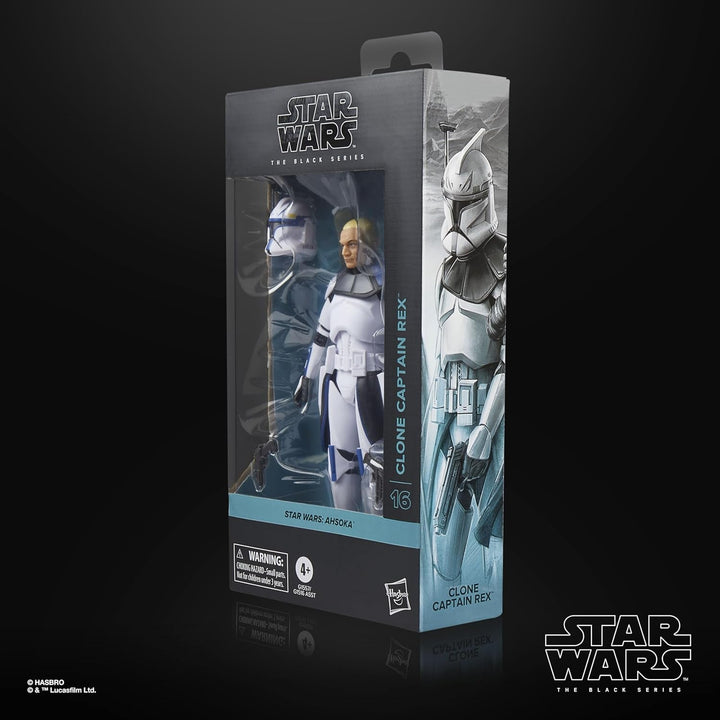 Star Wars seria neagră Clone Captain Rex, Star Wars: Ahsoka Premium Action Figure pentru a colecta (15 Cm)