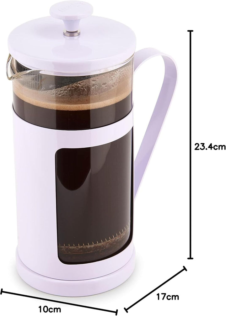 La Cafetière Monaco filtru de cafea din oțel inoxidabil, 8 cești, Lavendar, în cutie cadou