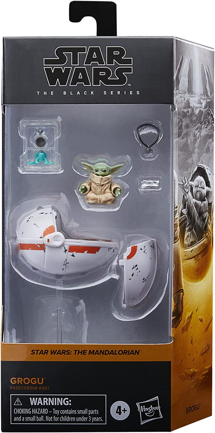 Star Wars Hasbro Black Series Grogu, Figura Zu Mandalorianul, Potrivit pentru figurine de acțiune de 15 cm de colecționat, Pentru copii cu vârsta de 4 ani și peste, Multi, F4357