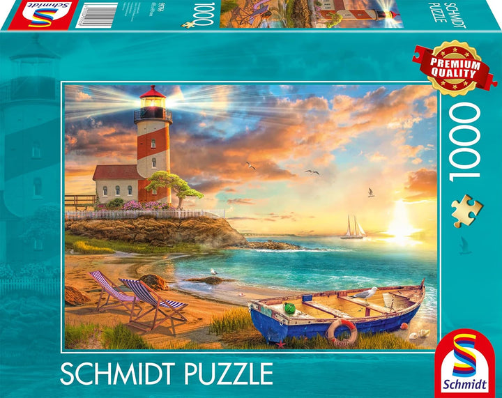 Schmidt Spiele 59765 Apus de soare în Golful Farului, puzzle jigsaw 1000 piese, colorat