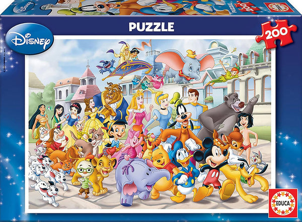 Educa - Puzzle 200 piese | Parada Disney, puzzle 200 piese pentru copii de la 6 ani, Disney World (13289)