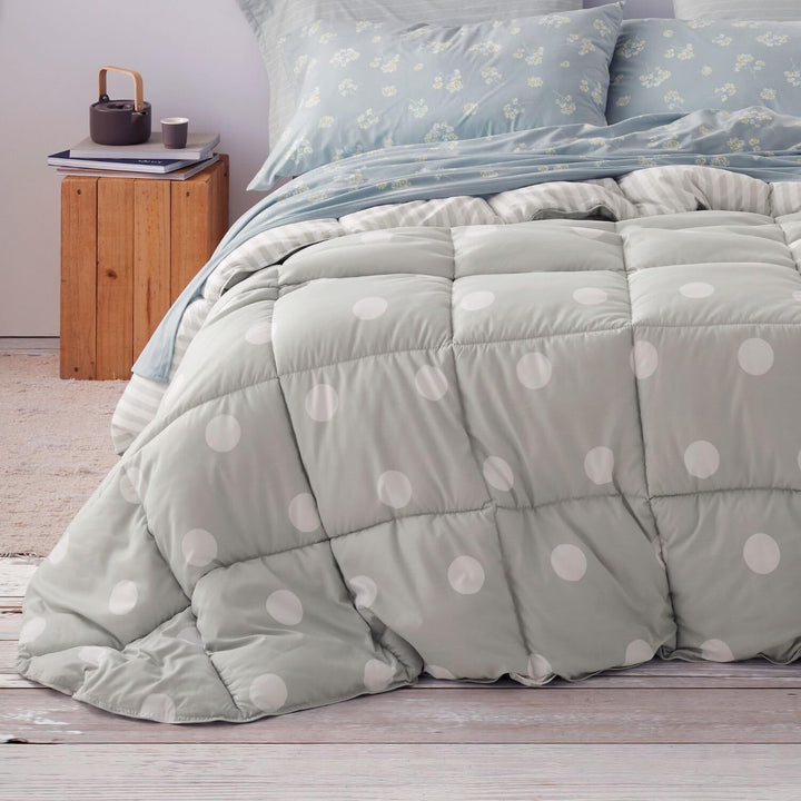 Comforter plapuma, sintetic, verde mentă, Ancho De 150 a 160 Cm