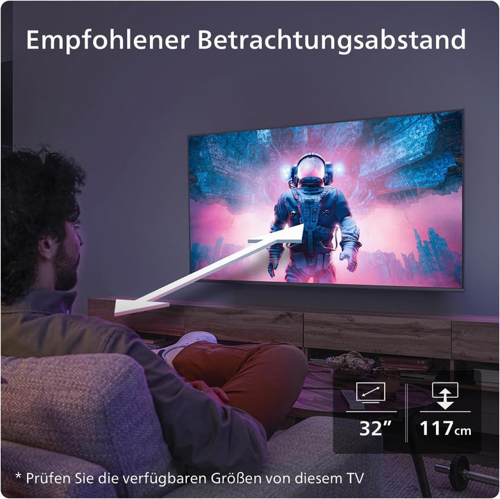 Philips 40PFS6009 FHD LED Smart TV - 40-Zoll Display Mit Pixel-Präziser, HD Titan OS Plattform Und Dolby Digital - Funktioniert Mit Alexa Und Google Sprachassistent – Matt Schwarzer