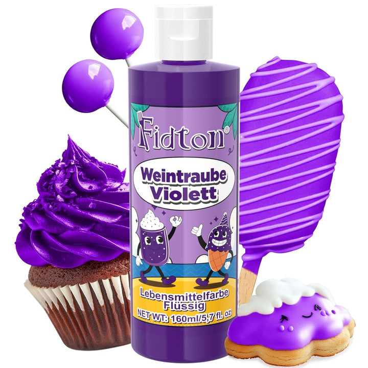 Lebensmittelfarbe Gel - Fidton 12 Farben Hochkonzentrierte Lebensmittelfarben, Food Coloring Set Für Lebensmittel Farben, Fondant, Essbare Tortendeko, Eier Färben, Backen, Glasur, Makronen - 6 Ml