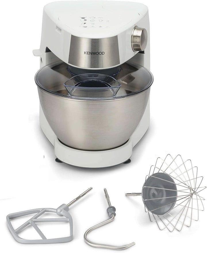 Kenwood Prospero+ KHC29A.R0SI Küchenmaschine, 4,3 L Edelstahlschüssel, Inkl. 10-Teiligem Zubehör-Set Mit Fleischwolf, Glas-Mixer, Zitruspresse, Entsafter Und Mehr, Inkl. Easyweigh Waage, 1000W, Silber