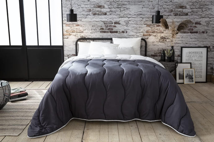 Abeil Quilt, Bicolor, 220 X 240 Cm, Alb și Gri Plapumi si pilote Naty Shop