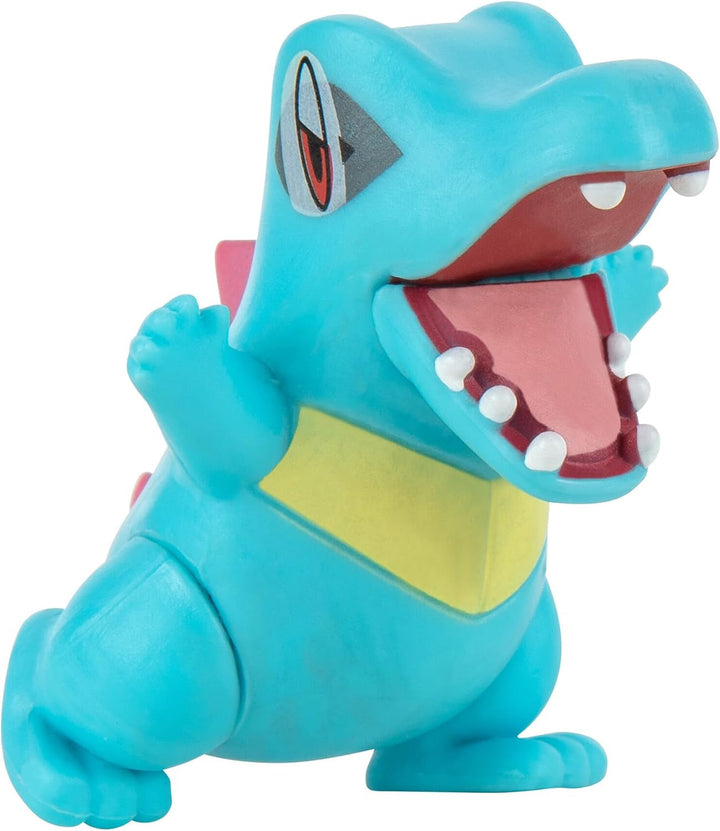 Pokémon PKW2578 - Battle Figure Multipack - pachet de 4 cu Pikachu, Endivie, Karnimani, Feurigel, figuri detaliate oficiale, 5 cm fiecare