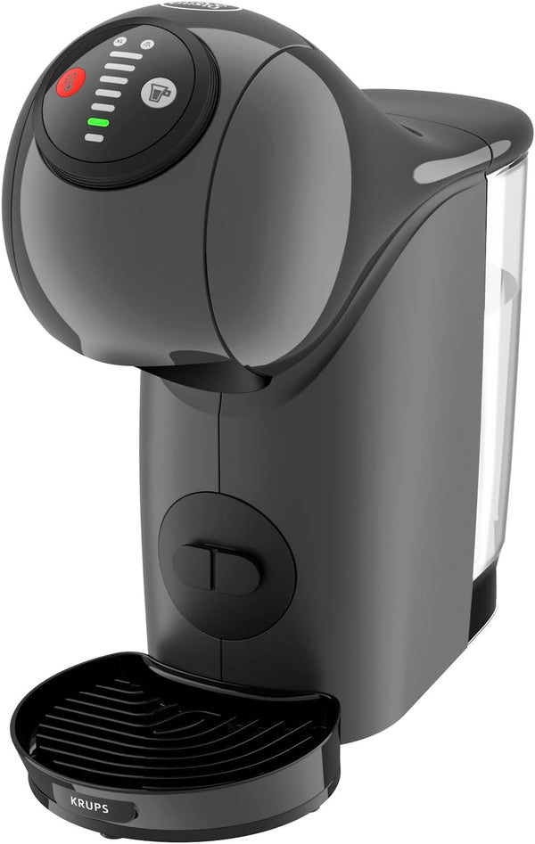NESCAFÉ Dolce Gusto Genio S de la KRUPS, aparat de cafea cu capsule, 15 bar, ultracompact, presiune înaltă, peste 30 de creații de cafea, dimensiune selectabilă a băuturii, oprire automată, antracit, KP243B