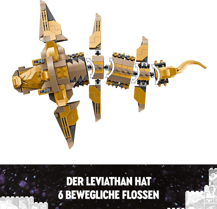 LEGO Marvel Avengers Vs. Leviathan, jucărie de construcție, set cu Hulk și minifigurinele Captain America, Loki, Black Widow și Chitauri, set de joacă Avengers pentru băieți și fete de peste 7 ani 76290