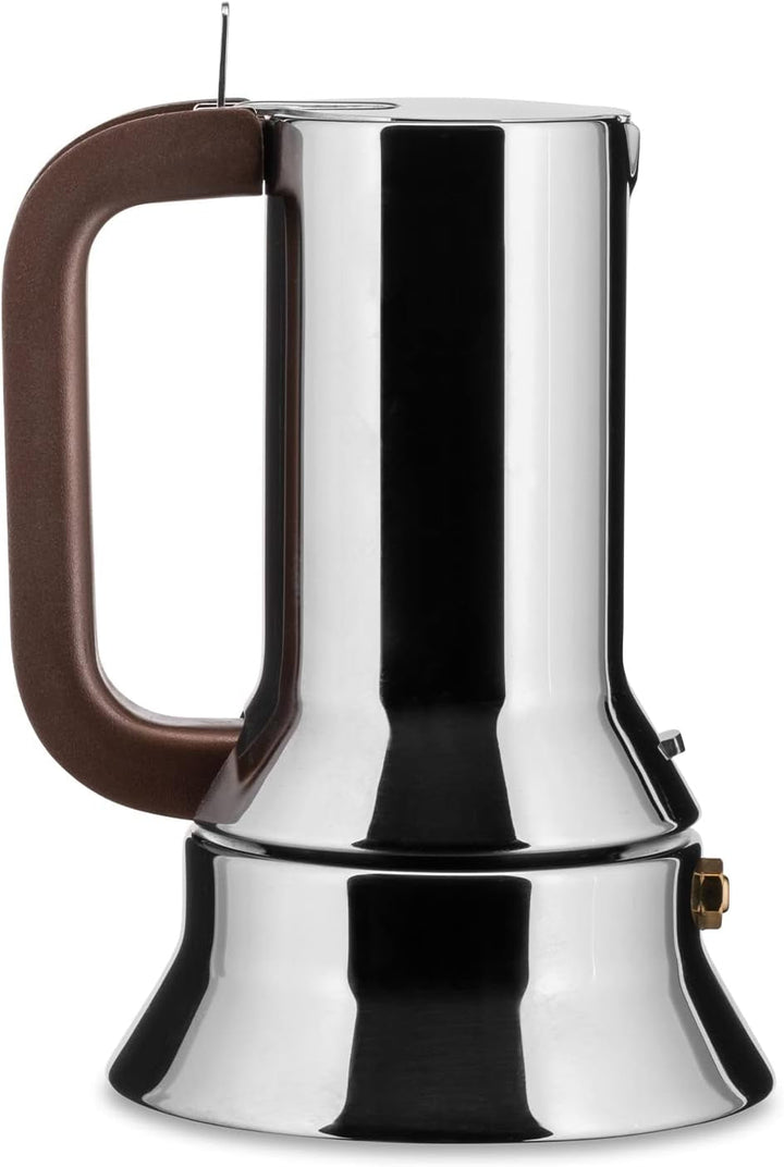 Alessi 9090/6 Espressoar 6 cești Pentru inducție, oțel inoxidabil, argintiu, 15.5 X 13.5 X 27 Cm