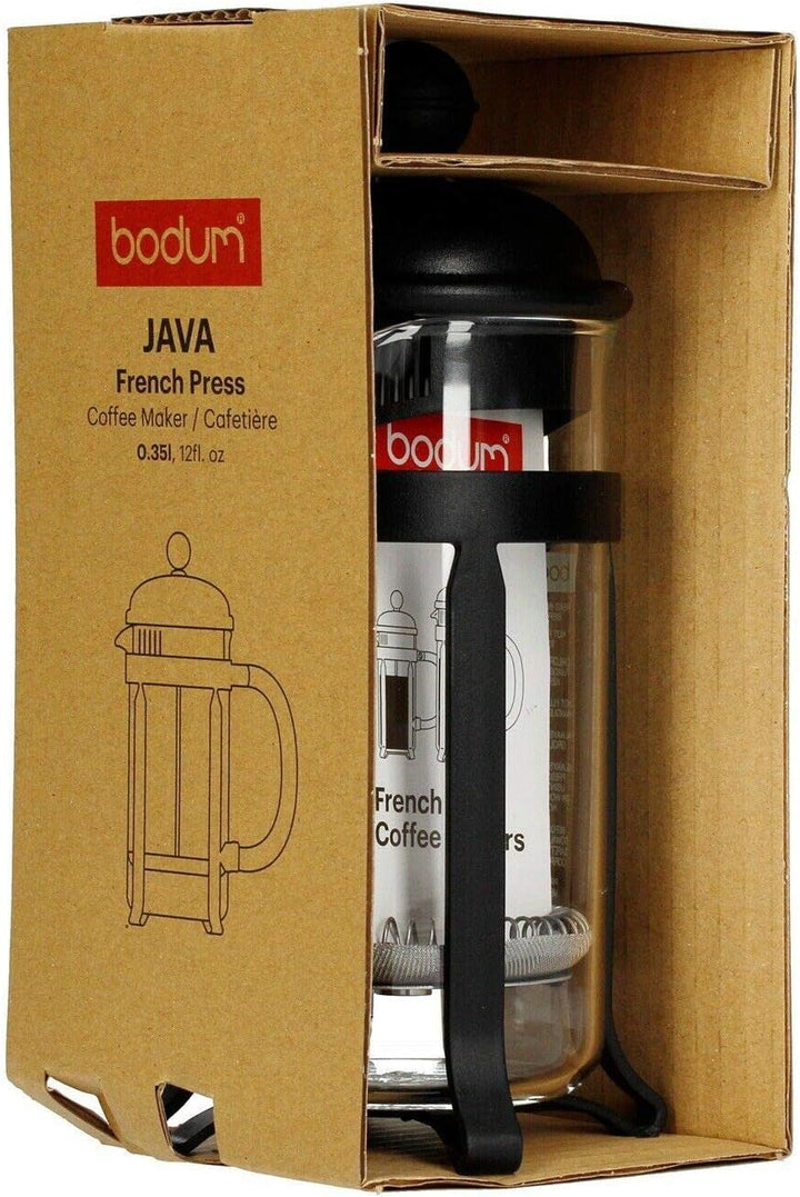 Bodum 1903-01 Java French Coffee Press 3 Cup 0.35L 12Oz Negru