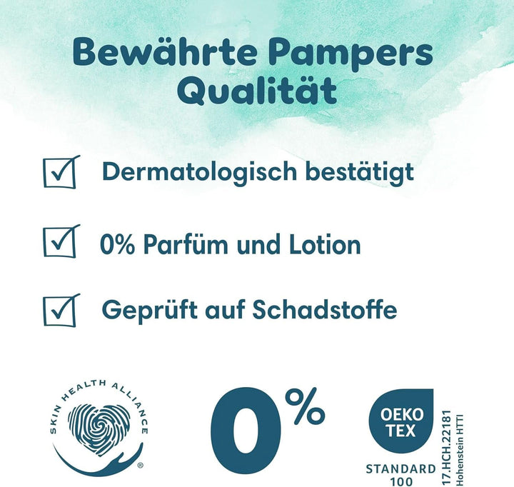 Pampers Harmonie Windeln Pants Baby, Größe 6 (15Kg+), Monatsbox, Sanfter Hautschutz Und Pflanzenbasierte Inhaltsstoffe, 132 Höschenwindeln