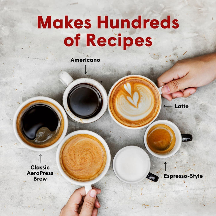 Aparat de cafea și espresso Aeropress Original, aparat de cafea portabil de calitate barista cu cameră, piston și filtre, aparat de cafea și espresso rapid