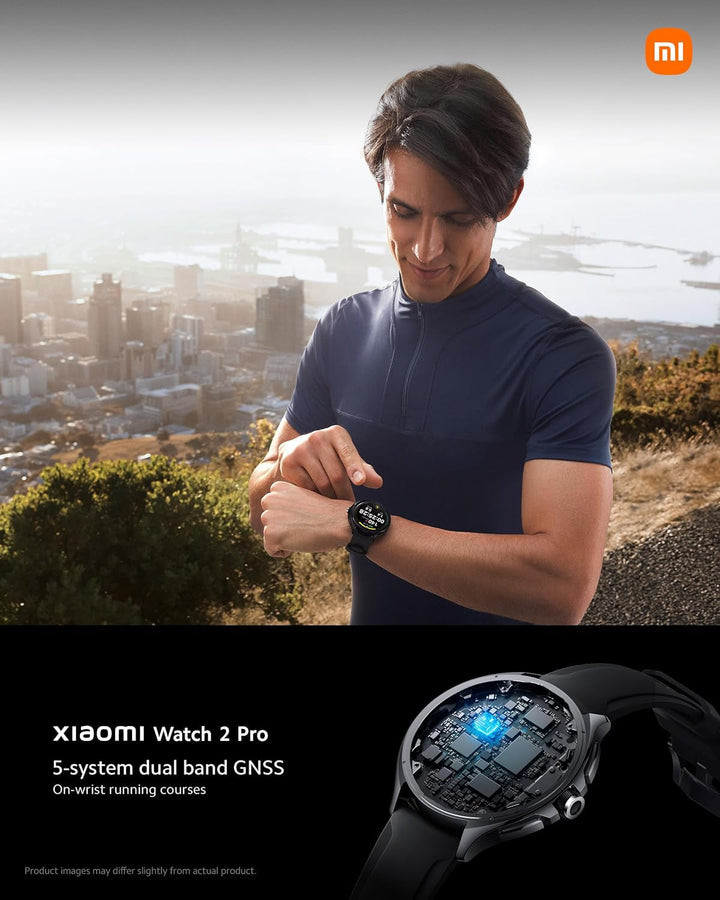 Xiaomi Watch 2 Pro - carcasă argintie Bluetooth® cu curea din piele maro