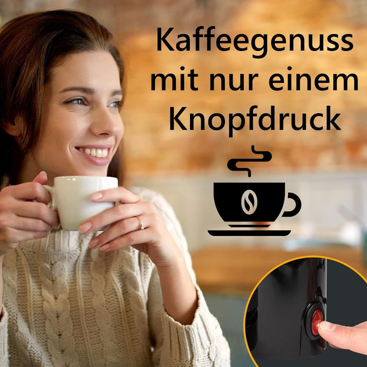 Cafetieră Clatronic® cu termos | Pentru 8-10 cești de cafea | Fără pierderi de temperatură | Cafetieră cu filtru | 1 litru | Mașină de cafea | Cafetieră cu filtru cu termos | KA 3327 negru