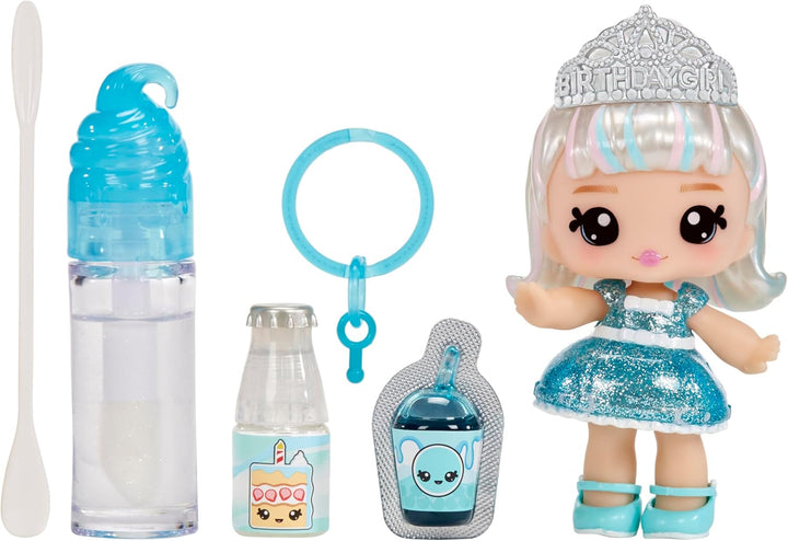 Papusa cu luciu de buze Yummiland - Mystery Chase - Include set de luciu de buze DIY, potrivit pentru copii cu vârsta de 4 ani și peste