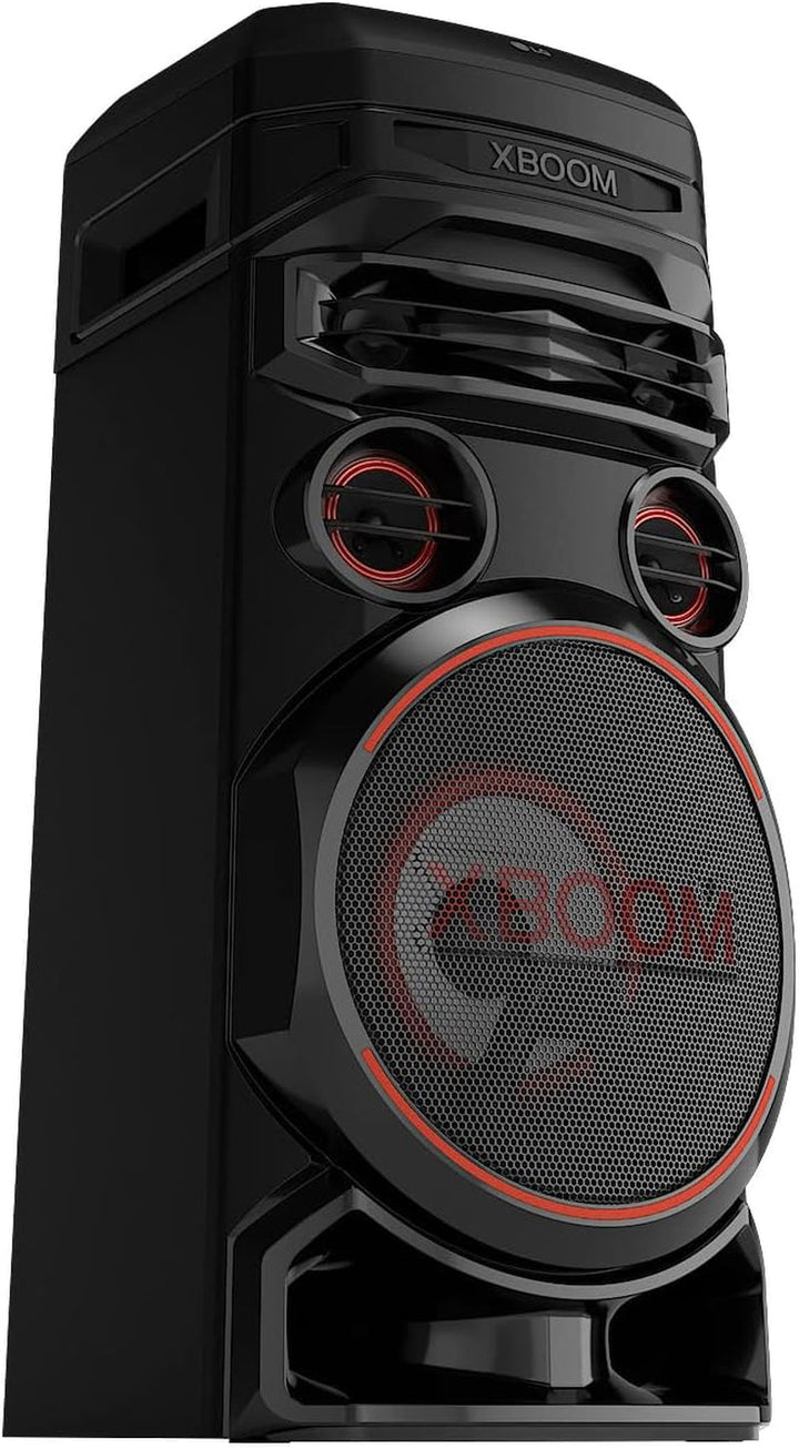 LG XBOOM RNC7, sistem audio cu 3 căi și 5 difuzoare (Dolby Audio, funcții karaoke și DJ, iluminare), negru [an model 2023]